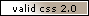 Codice CSS 2.0 valido