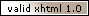 Codice XHTML 1.0 valido
